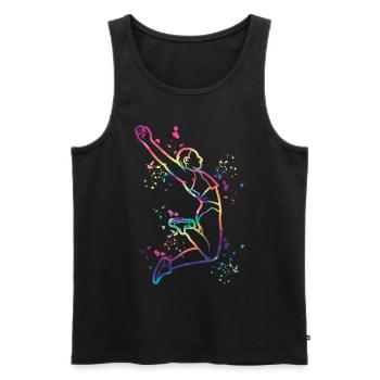 Long Jumpers Long Jump Kids Long Jump - Men's Premium Organic Tank Top - black - Front - AI Model Male 178 light (178cm)