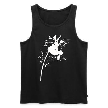 Stabhochspringer Kids Stabhochsprung - Männer Premium Bio Tank Top - Schwarz - Vorne - Michal (187cm)