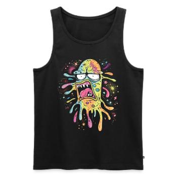 Hand sanitizer Hand washing - Men's Premium Organic Tank Top - black - Front - AI Model Male 178 light (178cm)