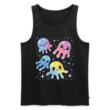 Hand sanitizer Hand washing - Men's Premium Organic Tank Top - black - Front - AI Model Male 178 light (178cm)