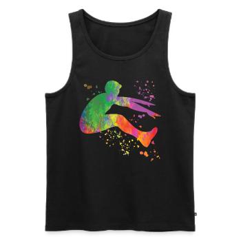 Long Jumpers Long Jump Kids Long Jump - Men's Premium Organic Tank Top - black - Front - AI Model Male 178 light (178cm)