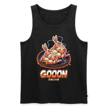 Chinese Food Crab Rangoon Meme Lustig - Männer Premium Bio Tank Top - Schwarz - Vorne - AI Model Male 178 light (178cm)