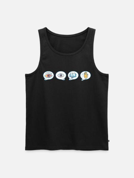 phonemisPhonemic consciousness science - Men's Premium Organic Tank Top - black