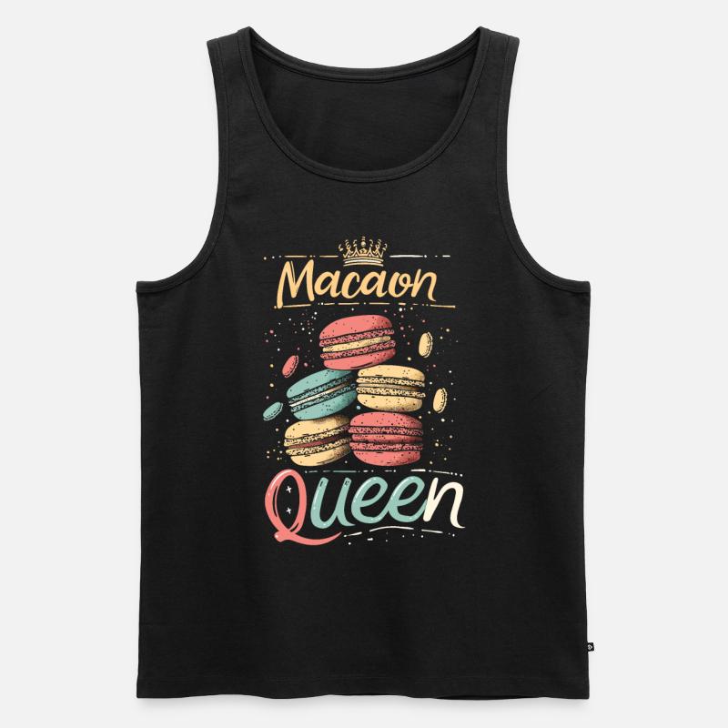 Macaron lovers Macaron Baker - Men's Premium Organic Tank Top - black