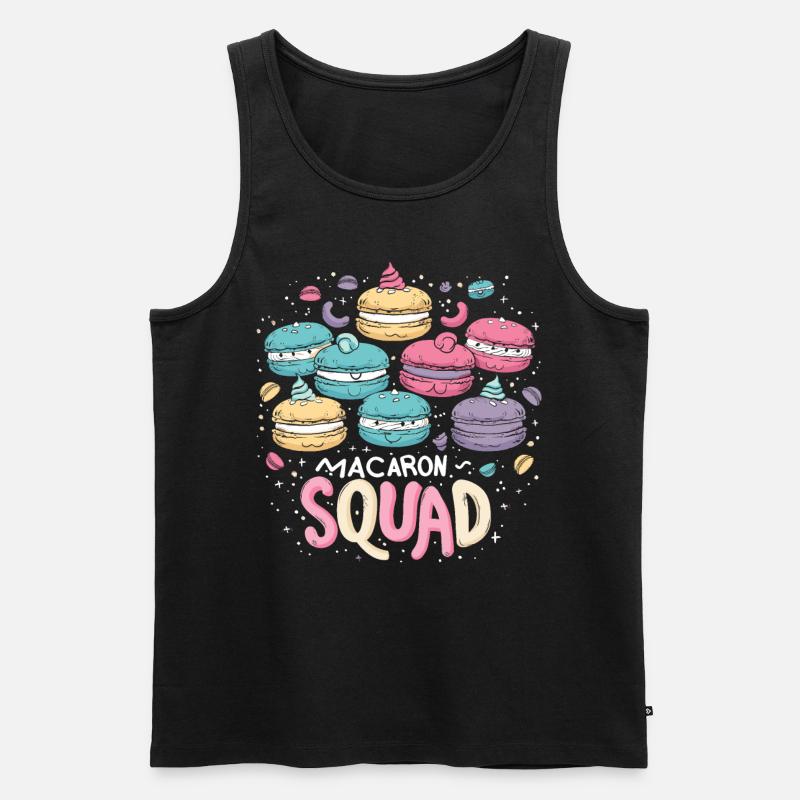 Macaron lovers Macaron Baker - Men's Premium Organic Tank Top - black