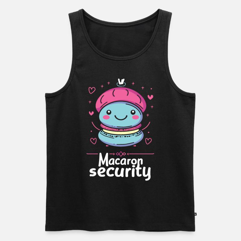 Macaron-liebhaber Macaron Baker - Männer Premium Bio Tank Top - Schwarz