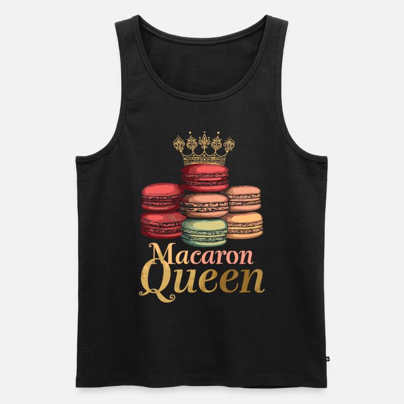 Macaron-liebhaber Macaron Baker - Männer Premium Bio Tank Top - Schwarz