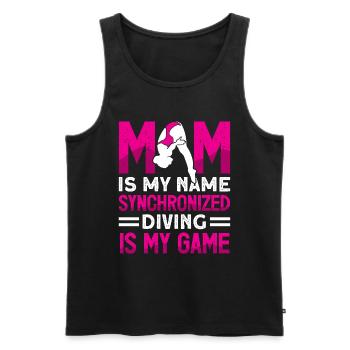 Water Sports Springboard Diver - Men's Premium Organic Tank Top - black - Front - AI Model Male 178 light (178cm)