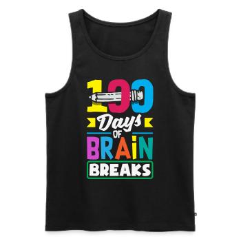 Schule Psych Berater Psychologie - Männer Premium Bio Tank Top - Schwarz - Vorne - AI Model Male 178 light (178cm)