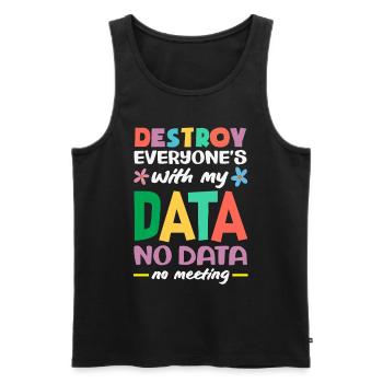 Schule Psych Berater Psychologie - Männer Premium Bio Tank Top - Schwarz - Vorne - AI Model Male 178 light (178cm)
