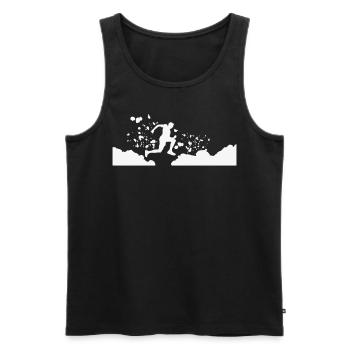 Trail Runner Cross Trail Bergläufer - Männer Premium Bio Tank Top - Schwarz - Vorne - Michal (187cm)