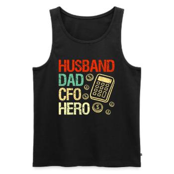 Lustiger Zitat Steuerberater Unternehmer - Männer Premium Bio Tank Top - Schwarz - Vorne - Michal (187cm)