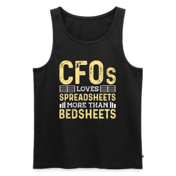 Lustiger Zitat Steuerberater Unternehmer - Männer Premium Bio Tank Top - Schwarz - Vorne - Michal (187cm)