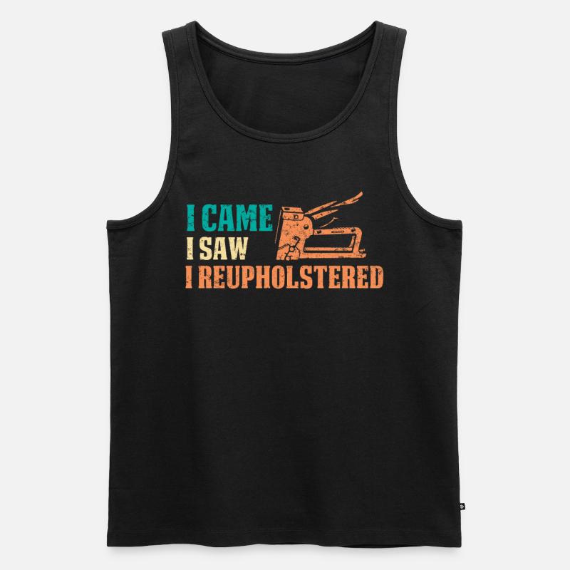 Restauratorin Polstermöbel - Männer Premium Bio Tank Top - Schwarz