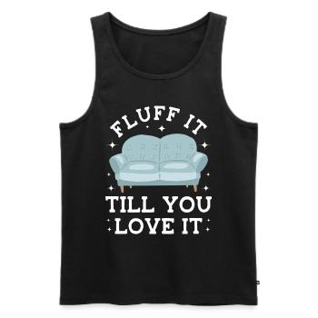 Restorer Upholstered Furniture - Men's Premium Organic Tank Top - black - Front - AI Model Male 178 light (178cm)