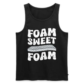 Restorer Upholstered Furniture - Men's Premium Organic Tank Top - black - Front - AI Model Male 178 light (178cm)