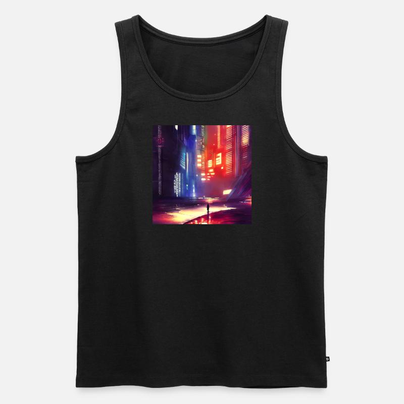 Future City - Männer Premium Bio Tank Top - undefined