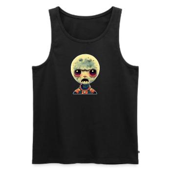Space Zombie - Männer Premium Bio Tank Top - Schwarz - Vorne - Michal (187cm)