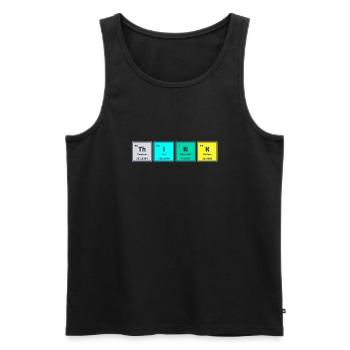 ThINK [PSE Kollektion] - Männer Premium Bio Tank Top - Schwarz - Vorne - AI Model Male 178 light (178cm)