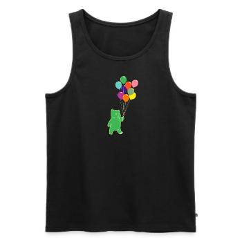 Birthday Gummy Bears Balloons Child Gift - Men's Premium Organic Tank Top - black - Front - Michal (187cm)