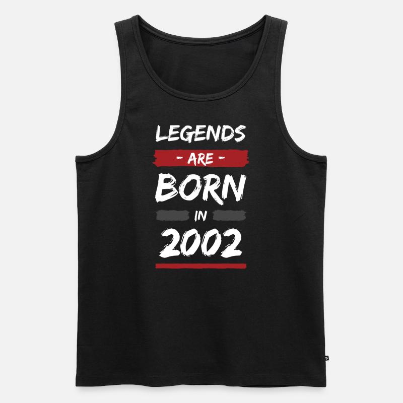 Legends 2002 - Männer Premium Bio Tank Top - Schwarz