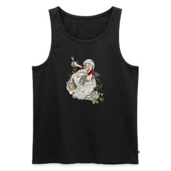 Felsgeschmack - Männer Premium Bio Tank Top - Schwarz - Vorne - AI Model Male 178 light (178cm)