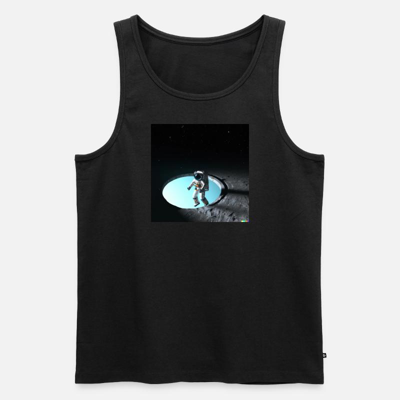 Astronaut in beiden Sphären - Männer Premium Bio Tank Top - undefined