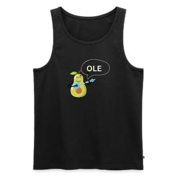 Ole Spanische Avokado - Männer Premium Bio Tank Top - Schwarz - Vorne - AI Model Male 178 light (178cm)