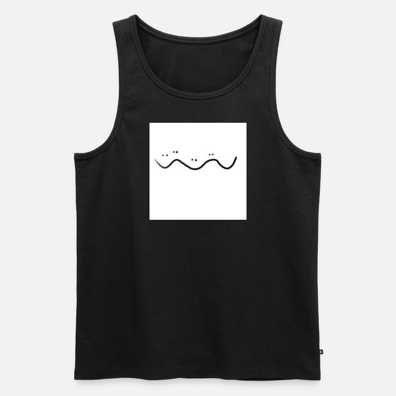 Ups and down's - Männer Premium Bio Tank Top - Schwarz