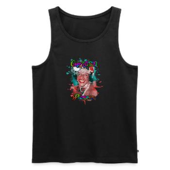 LGBTQ Pride Marsha P Johnson Sustainable - Men's Premium Organic Tank Top - black - Front - AI Model Male 178 light (178cm)