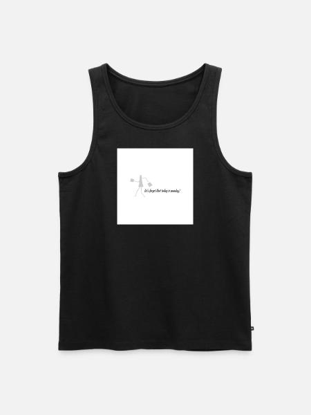 Black on White - Männer Premium Bio Tank Top - Schwarz