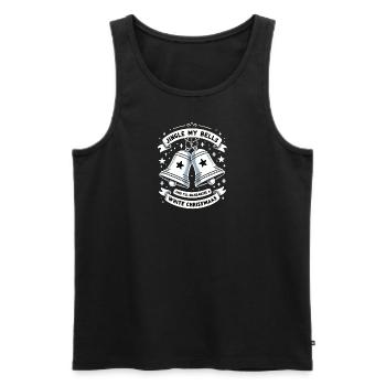 Silberne Weihnachtsglocken - Männer Premium Bio Tank Top - Schwarz - Vorne - AI Model Male 178 light (178cm)