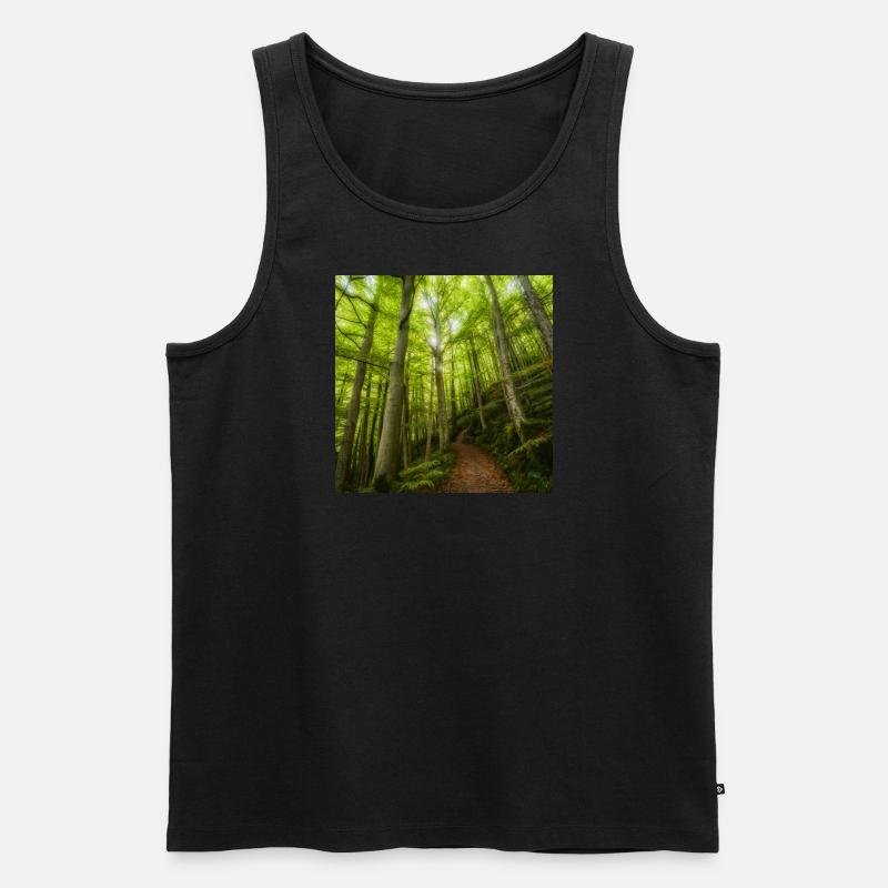 Smaragdgrne Dschungel - Männer Premium Bio Tank Top - undefined
