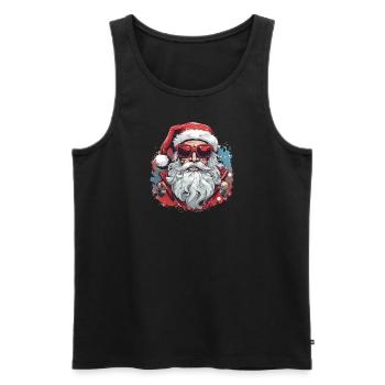 Cool santa - Männer Premium Bio Tank Top - Schwarz - Vorne - Michal (187cm)