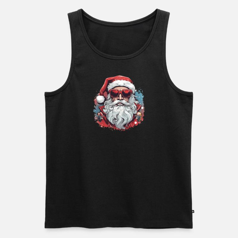 Cool santa - Männer Premium Bio Tank Top - Schwarz