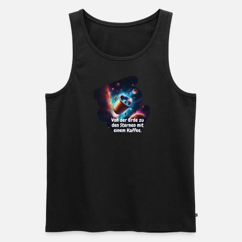 Kaffeekapsel-Expedition - Männer Premium Bio Tank Top - Schwarz