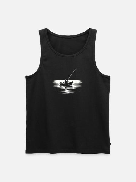 Pêcher en mer - Débardeur bio Premium Homme - noir