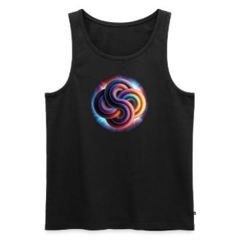 Crop Circle Roundway, UK, 13.09.2020 - Men's Premium Organic Tank Top - black - Front - AI Model Male 178 light (178cm)