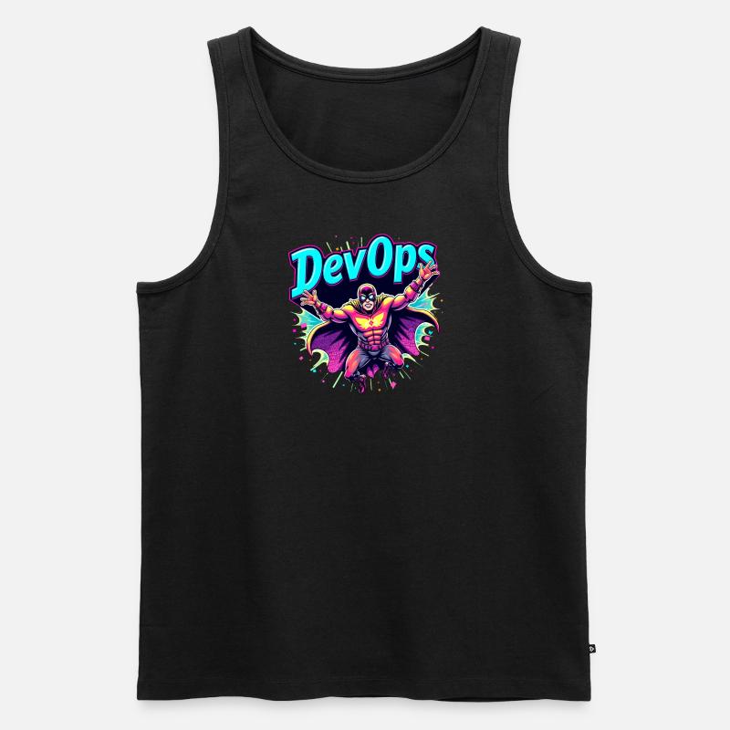 DevOps Superheld - Männer Premium Bio Tank Top - undefined