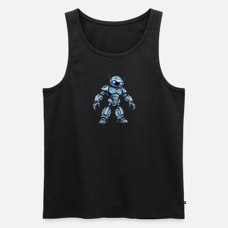 Cyber-Mech – Zukunft trifft Stil 🤖 - Männer Premium Bio Tank Top - Schwarz