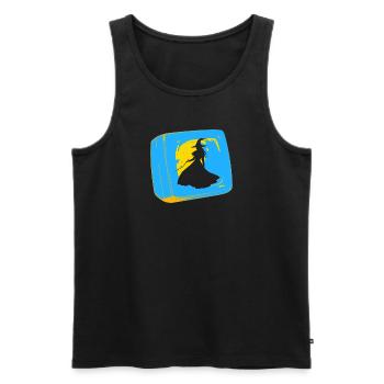 Hexe Halloween - Männer Premium Bio Tank Top - Schwarz - Vorne - Michal (187cm)