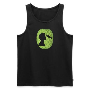 Dermatology Skin Diseases - Men's Premium Organic Tank Top - black - Front - AI Model Male 178 light (178cm)