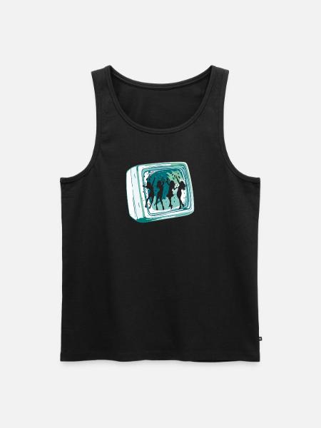 Disco Nachtleben DJs - Männer Premium Bio Tank Top - Schwarz