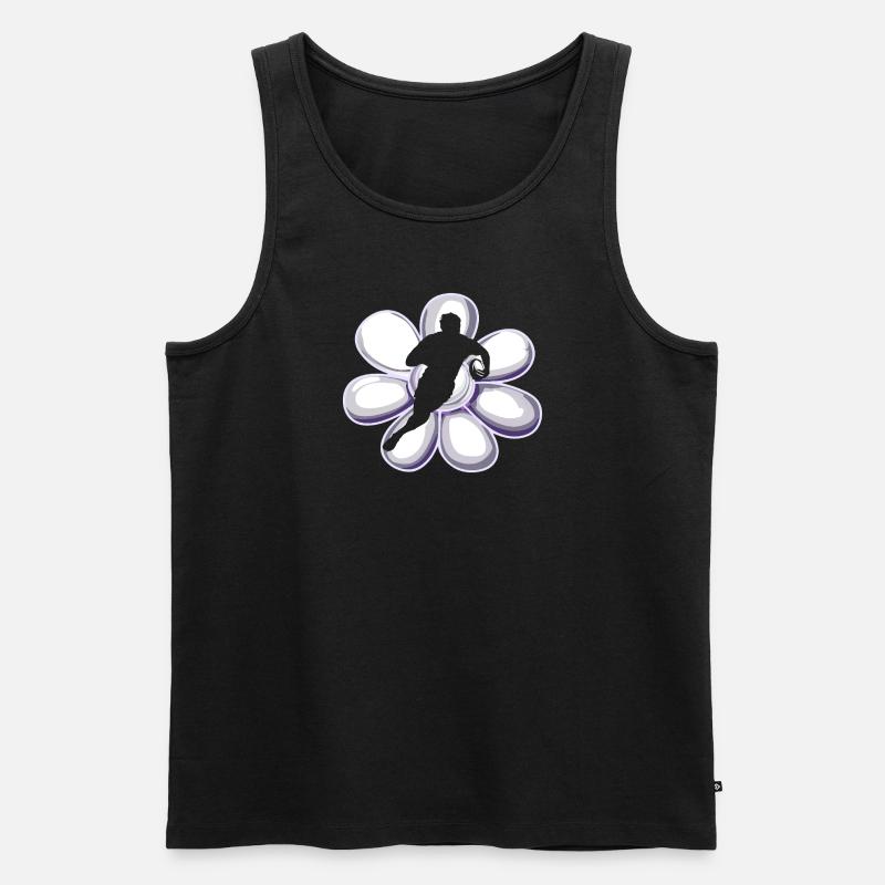Rugby Touchdown Mannschaft - Männer Premium Bio Tank Top - Schwarz