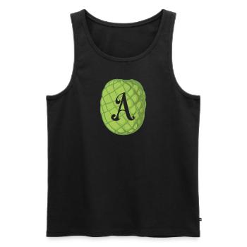 Calligraphy Stationery Ink - Men's Premium Organic Tank Top - black - Front - AI Model Male 178 light (178cm)