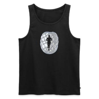 Marathon Training Half Marathon - Men's Premium Organic Tank Top - black - Front - AI Model Male 178 light (178cm)