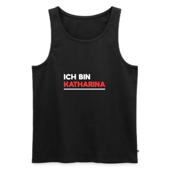 Katharina Name Spruch für stolze Katharinas - Männer Premium Bio Tank Top - Schwarz - Vorne - Michal (187cm)