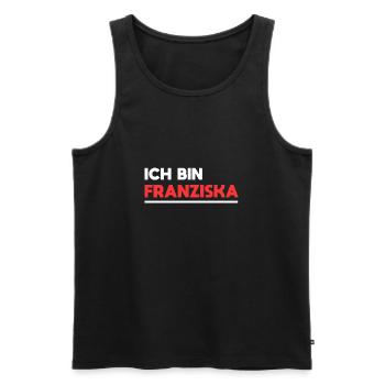 Franziska Name Spruch für stolze Franziskas - Männer Premium Bio Tank Top - Schwarz - Vorne - Michal (187cm)