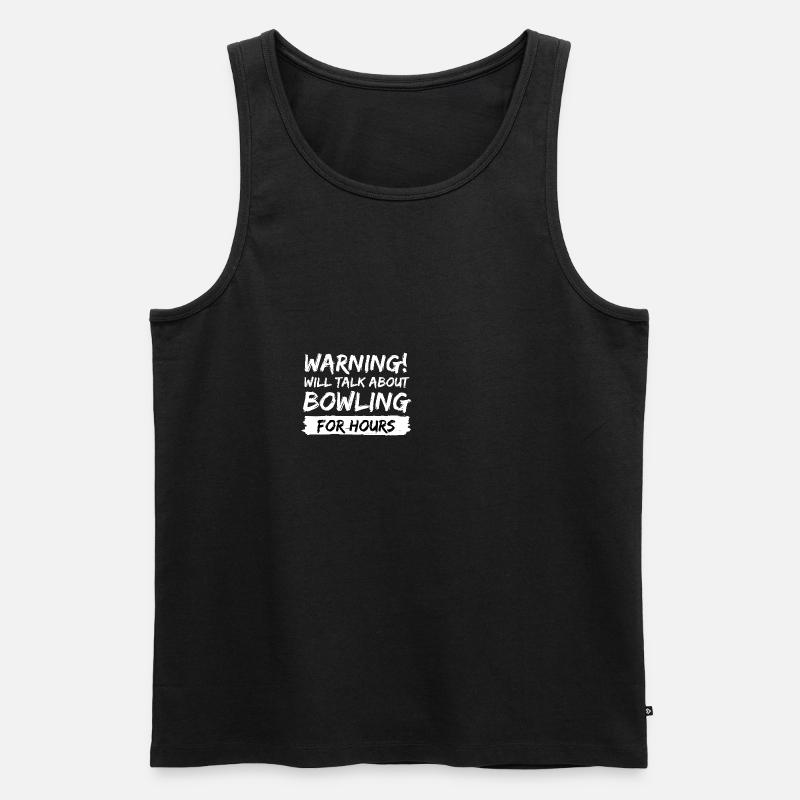 bowling strike geschenk idee spruch - Männer Premium Bio Tank Top - Schwarz