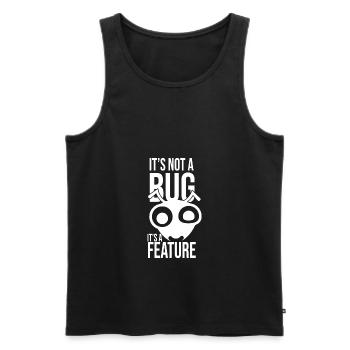 Its Not A Bug Its A Feature Coder Coding Geschenk - Männer Premium Bio Tank Top - Schwarz - Vorne - AI Model Male 178 light (178cm)